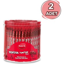 Kent Tofita Yumi Vişne Aromalı Şekerleme 120'li Kavanoz - 2 Adet