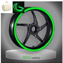 Gece Yanan Doğal Renk Fosforlu 7cm x 7 M Lüks 1 Set Jant Şeridi