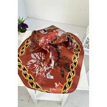 Kare Zincir Desenli Bandana Kiremit