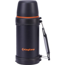 Kingcamp Paslanmaz Çelik Vakum Şişesi, Saplı ve Kapak Kesici ile Geniş Açıklık, Kapasite 750 ml