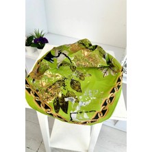 Kare Zincir Desenli Bandana Yeşil