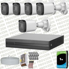 Provzen Dahua Full Hd 5 Kameralı Güvenlik Kamerası + 1tb HDD