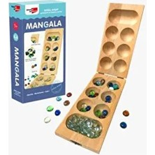 Dikkat Atölyesi Yayınları Dikkat Atölyesi 6+ Yaş İçin Eğlenceli Aile Oyunu Ahşap Kapaklı Mangala Kayın Ağacı