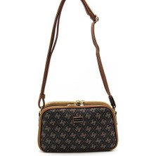 Silver&polo 899 Kadın Çapraz Çanta Kahve Sarı / Taba