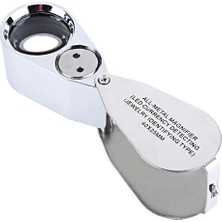Kontrol, Için Özel Kutulu Metal Işıklı Lup 40X25
