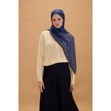 Camellia Scarfs Prag Rami Şal - Lacivert