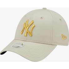 New Era Female Wmns Metallic Logo 9Forty Unisex Bej Günlük Şapka