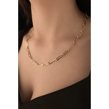 Fiyonk Kuyumculuk 14 Ayar Altın Mini Atlamalı Ataç Zincir 3.85 mm