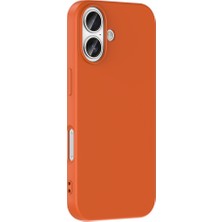Adige iPhone 17 Kılıf Mara Lansman Soft Silikon Içi Kadife Turuncu