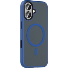 Apsuwa iPhone 17 Kılıf Flet Wireless Şarj Özellikli Mat Arka Yüzey Lacivert