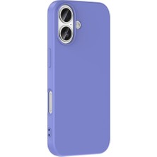 Adige iPhone 17 Kılıf Mara Lansman Soft Silikon Içi Kadife Lila