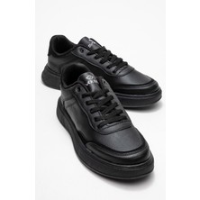 Bağcıklı Erkek Spor Ayakkabı Siyah Siyah