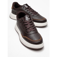 Bağcıklı Erkek Spor Ayakkabı Kahve Kahve