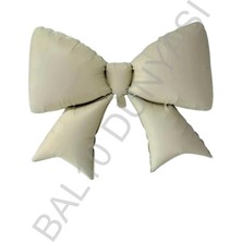 Krem Renk Fiyonk Folyo Balon 98*75 cm