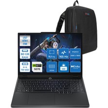 Lenovo Legion 5i 15IAX10 Intel Core Ultra 9 275HX Ddr5 80GB 4tb+4tb SSD 8GB/RTX5070 115W 15.1"wqxga (2560X1600) OLED 1000NITS 165Hz Freedos Gaming Laptop 83F00024TRF40+ZETTAÇANTA
