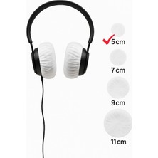 Tek Kullanımlık Kulaklık Hijyen Bonesi, Kulaklık Kılıfı-Beyaz-5cm(S)-1000 Lik Pakette
