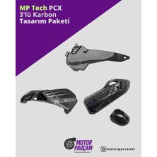 Honda Pcx 2021-2024 3’lü Karbon Tasarım Paketi 2