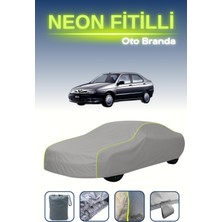 Cemku Gri [alfa Romeo 146 1995 - 2000] Uyumlu Neon Fitilli Araba Brandası, Su ve Toz Geçirmez