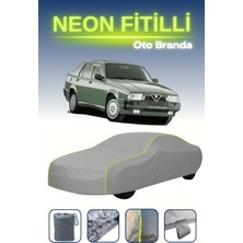 Cemku Gri [alfa Romeo 75] Uyumlu Neon Fitilli Araba Brandası, Su ve Toz Geçirmez