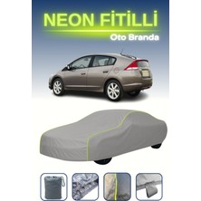 Cemku Gri [honda Insight 2] Uyumlu Neon Fitilli Araba Brandası, Su ve Toz Geçirmez