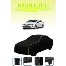 Cemku Siyah [kia Optima 4] Uyumlu Neon Fitilli Araba Brandası, Su ve Toz Geçirmez