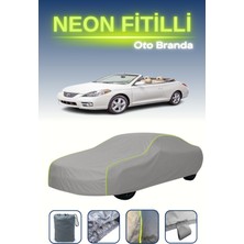 Cemku Gri [toyota Solara Convertible 2004 - 2008] Uyumlu Neon Fitilli Araba Brandası, Su ve Toz Geçirmez