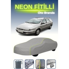 Cemku Gri [fiat Marea Weekend] Uyumlu Neon Fitilli Araba Brandası, Su ve Toz Geçirmez