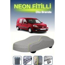 Cemku Gri [renault Kangoo 2003 - 2005] Uyumlu Neon Fitilli Araba Brandası, Su ve Toz Geçirmez