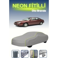 Cemku Gri [hyundai Elantra 5 Kapılı 2000 - 2003] Uyumlu Neon Fitilli Araba Brandası, Su ve Toz Geçirmez