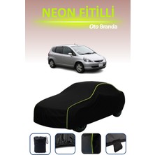 Cemku Siyah [honda Jazz/fit 2004 - 2008] Uyumlu Neon Fitilli Araba Brandası, Su ve Toz Geçirmez