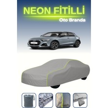 Cemku Gri [audi A1 Citycarver 2019 - 2021] Uyumlu Neon Fitilli Araba Brandası, Su ve Toz Geçirmez