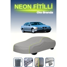 Cemku Gri [bmw 5 Serisi (E39) 1995 - 2000] Uyumlu Neon Fitilli Araba Brandası, Su ve Toz Geçirmez