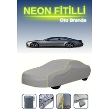 Cemku Gri [mercedes cl 65 Amg (C216) 2011 - 2013] Uyumlu Neon Fitilli Araba Brandası, Su ve Toz Geçirmez