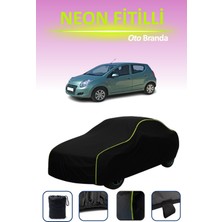 Cemku Siyah [suzuki Alto 2009 - 2021] Uyumlu Neon Fitilli Araba Brandası, Su ve Toz Geçirmez