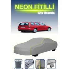 Cemku Gri [volkswagen Polo Variant 2000 - 2001] Uyumlu Neon Fitilli Araba Brandası, Su ve Toz Geçirmez