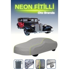 Cemku Gri [bmw 303 1933 - 1934] Uyumlu Neon Fitilli Araba Brandası, Su ve Toz Geçirmez