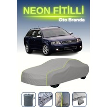Cemku Gri [audi S6 Avant 1999 - 2004] Uyumlu Neon Fitilli Araba Brandası, Su ve Toz Geçirmez