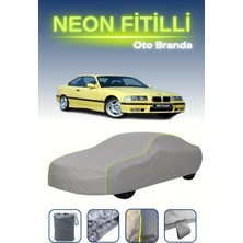 Cemku Gri [bmw M3 Coupe (E36) 1992 - 1998] Uyumlu Neon Fitilli Araba Brandası, Su ve Toz Geçirmez