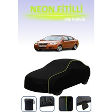 Cemku Siyah [chevrolet Aveo/kalos Sedan 2005 - 2011] Uyumlu Neon Fitilli Araba Branda Su ve Toz Geçirmez