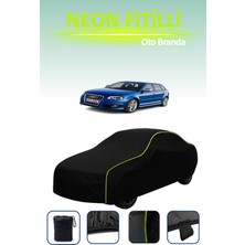 Cemku Siyah [audi S3 Sportback 2008 - 2012] Uyumlu Neon Fitilli Araba Brandası, Su ve Toz Geçirmez
