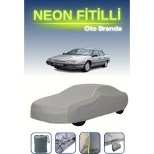 Cemku Gri [citroen Xm Break 1997 - 2000] Uyumlu Neon Fitilli Araba Brandası, Su ve Toz Geçirmez