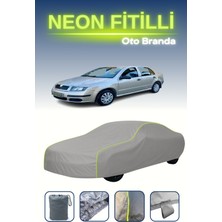 Cemku Gri [skoda Fabia Sedan 1] Uyumlu Neon Fitilli Araba Brandası, Su ve Toz Geçirmez
