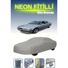 Cemku Gri [bmw 7 Serisi (E38) 1994 - 1998] Uyumlu Neon Fitilli Araba Brandası, Su ve Toz Geçirmez