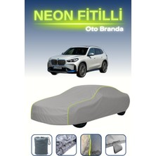 Cemku Gri [bmw Ix1] Uyumlu Neon Fitilli Araba Brandası, Su ve Toz Geçirmez