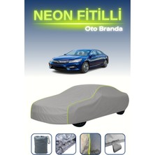 Cemku Gri [honda Accord 2017 - 2021] Uyumlu Neon Fitilli Araba Brandası, Su ve Toz Geçirmez