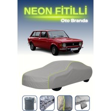 Cemku Gri [fiat 128 Familiare] Uyumlu Neon Fitilli Araba Brandası, Su ve Toz Geçirmez