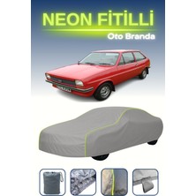 Cemku Gri [ford Fiesta 1] Uyumlu Neon Fitilli Araba Brandası, Su ve Toz Geçirmez