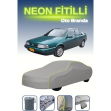 Cemku Gri [fiat Tempra] Uyumlu Neon Fitilli Araba Brandası, Su ve Toz Geçirmez