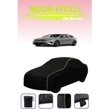Cemku Siyah [kia Forte5 3] Uyumlu Neon Fitilli Araba Brandası, Su ve Toz Geçirmez