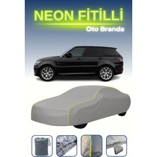 Cemku Gri [land Rover Range Rover Sport 2013 - 2017] Neon Fitilli Araba Brandası, Su ve Toz Geçirmez